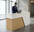 1.6m Modern Reception Work Desk - Professional Front Office Table - 2