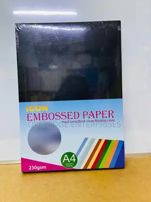 Black Embossed Certificate Paper A4