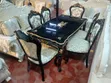 Luxury 6-Seater Royal Dining Set - Black & Gold - 1