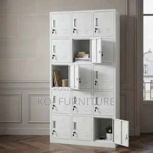 15-Drawer Stainless Steel Executive High Cabinet