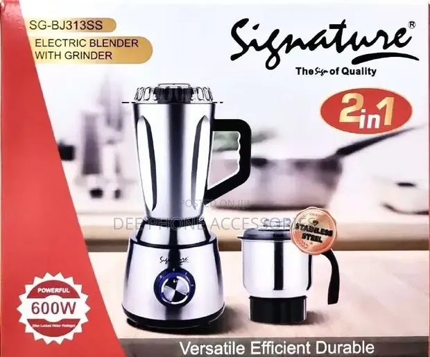Signature Electric Blender with Grinder - Brand New - 1