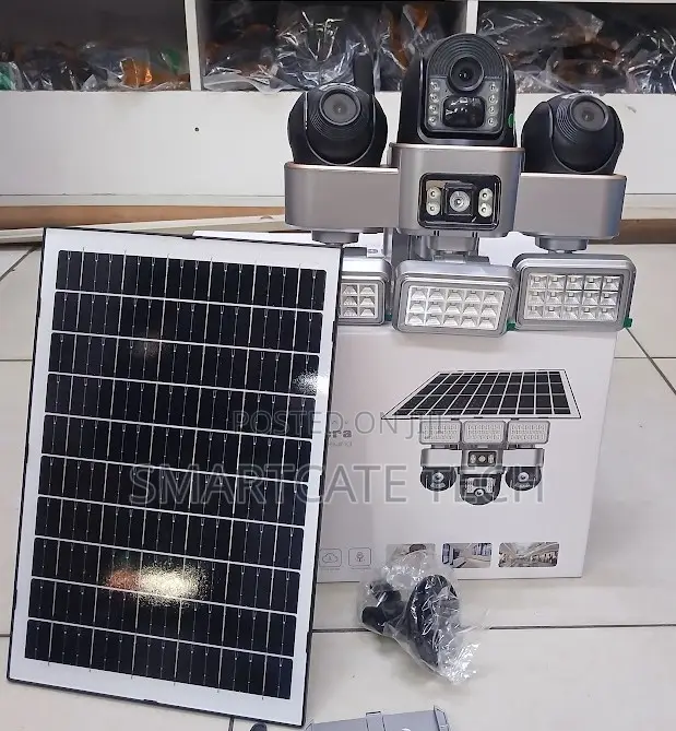 VTS 30 4G Triple Lens Solar PTZ Camera - Wi-Fi Free Security - 1