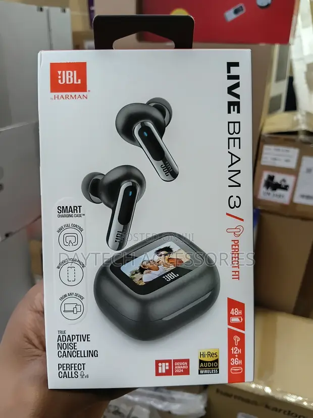 JBL Live Beam 3 True Wireless Earbuds Zinazofuta Kelele - 1