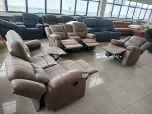 Brown Premium Six-Seater Recliner Sofa Set
