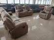 Brown Premium Six-Seater Recliner Sofa Set - 2