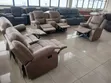Brown Premium Six-Seater Recliner Sofa Set - 5