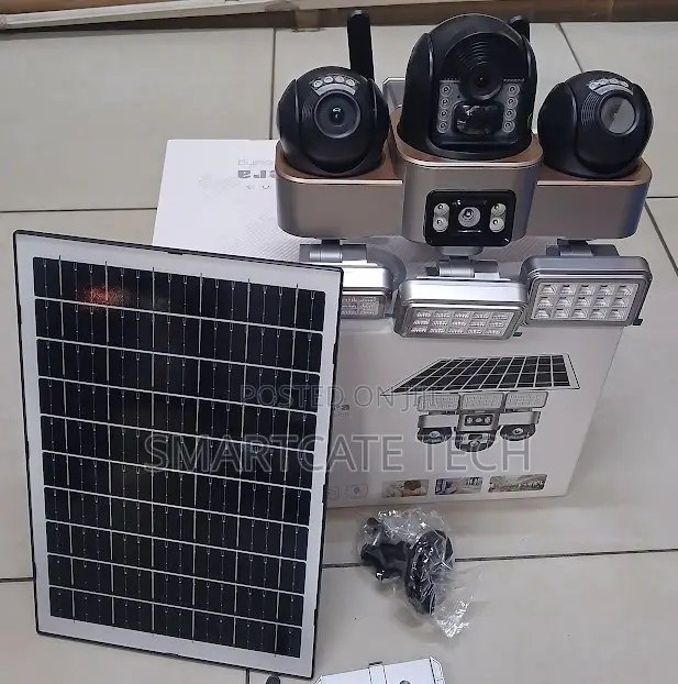 VTS 30 Smart WiFi PTZ Security Camera yenye Solar Floodlight - 1