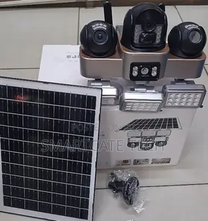 VTS 30 Triple Lens Solar WiFi Security Camera with Floodlights