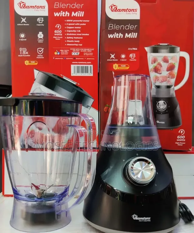 Ramtons Blender + Mill 600W – RM/764 - 1