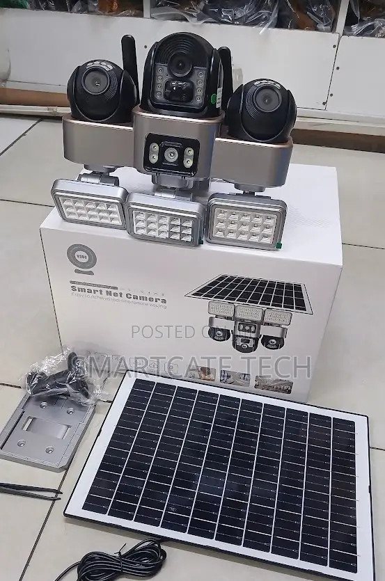 VTS 30 Smart Solar WiFi Camera with 3 Lenses - 1