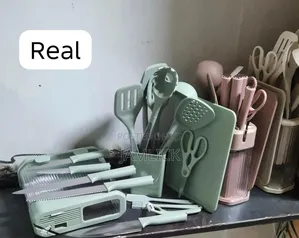 Set ya Vifaa vya Jikoni vya Silicone 17pc na Kipikaji