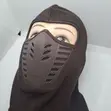 Balaclava Kahawia ya Uso Kamili na Kichujio cha Hewa kwa Waendesha Pikipiki - 3