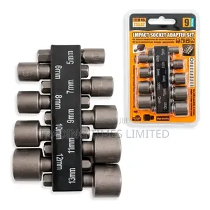 Seti ya Adapta za Soketi za Athari za Premium 9-Piece 5mm-13mm