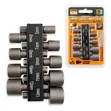 Seti ya Adapta za Soketi za Athari za Premium 9-Piece 5mm-13mm - 1