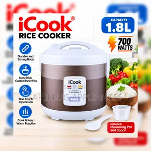 iCook 1.8L Automatic Rice Cooker – 700W