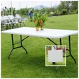 Heavy-Duty White Foldable Table 1.8m - 1