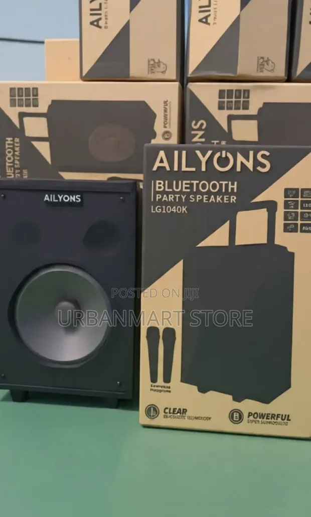 Ailyons 15-Inch Portable Trolley Speaker with 2 Microphones - 1