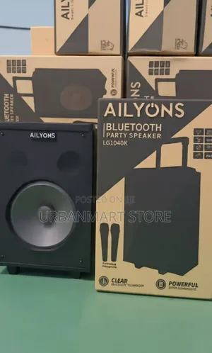 Ailyons 15-Inch Portable Trolley Speaker with 2 Microphones