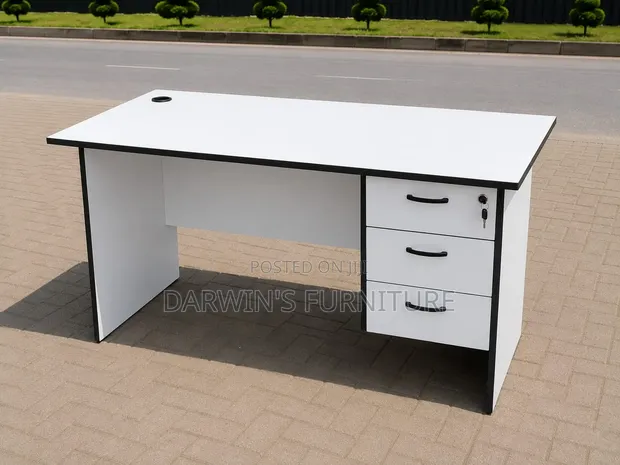 Boss Office Products Study Table - Nyeupe - 1