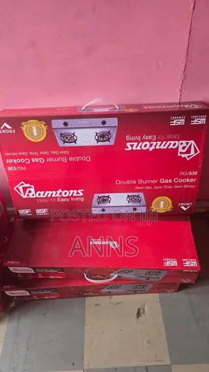 Ramtons RG-538 Cooker ya Gesi ya Double Burner