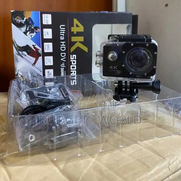 Brand New 4K Ultra HD Action Cam - 16MP, 170° Wide-Angle, Waterproof - 1