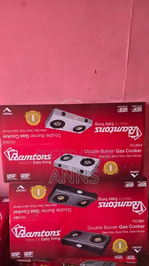 Ramtons RG/514 - 2 Burner Gas Cooker - Stainless Steel
