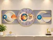 Modern 3-Piece Wall Clock and Art Set - 1