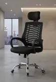 High Recliner Fabricated Home Office Headrest Chair - 3