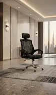 High Recliner Fabricated Home Office Headrest Chair - 4