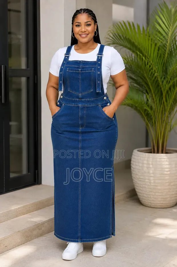 Long Dungaree yenye Side Cuts - 1