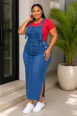 Long Dungaree yenye Side Cuts - 3