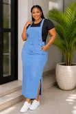 Long Dungaree yenye Side Cuts - 5