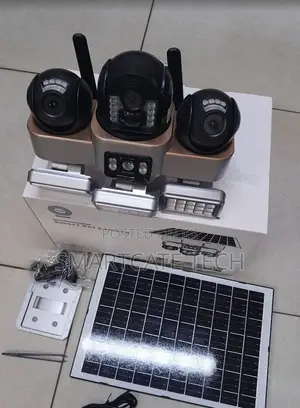 VTS 30 WiFi PTZ Outdoor Camera - Triple Lens Solar Floodlight