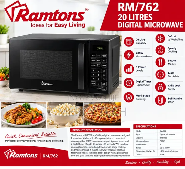 Ramtons RM/762 20L Digital Microwave - 1
