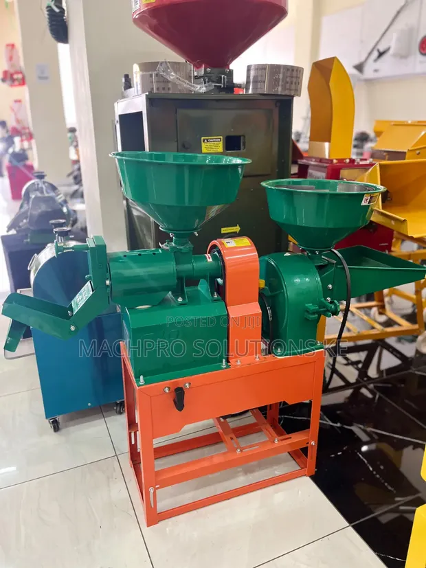 2-in-1 Combined Rice Mill and Grain Crusher - 1