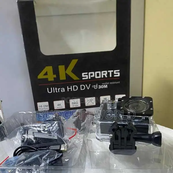 4K Ultra HD Sports Action Camera 16MP Wide-Angle - 1