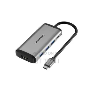 Vention 5-in-1 USB-C Hub: HDMI, 3x USB 3.0, PD Charging