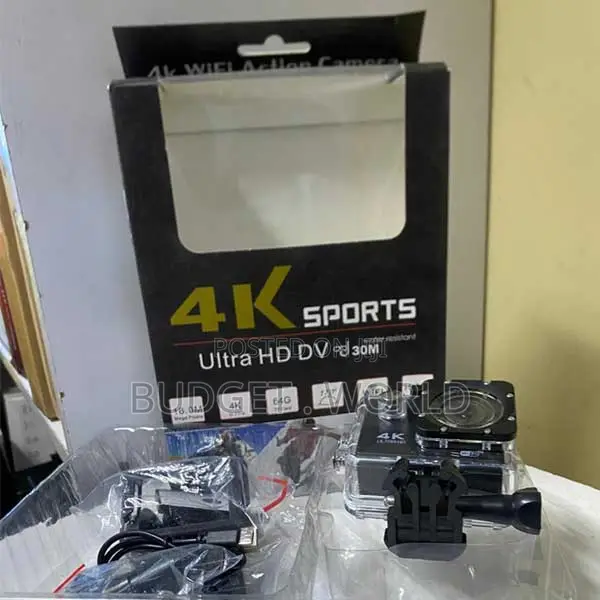 4K Ultra HD Action Camera with 170° Wide-Angle Lens - 1