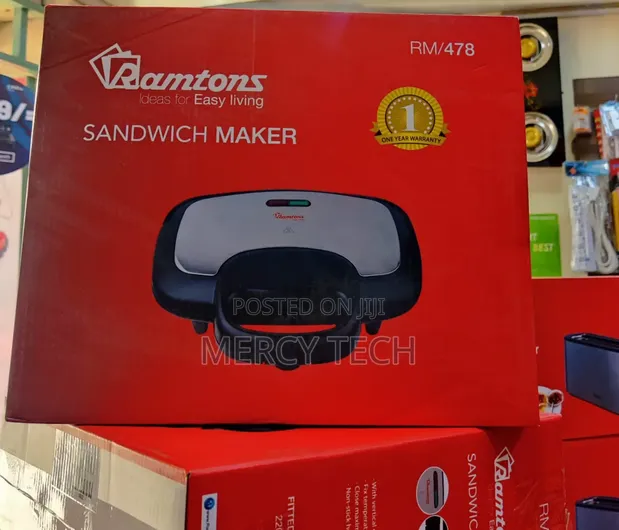Ramtons Sandwich Maker RM478 (2 Slice) - 1
