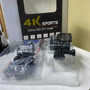 Professional HD Sports Action Cam 4K - 170° Wide Angle, Waterproof 30M