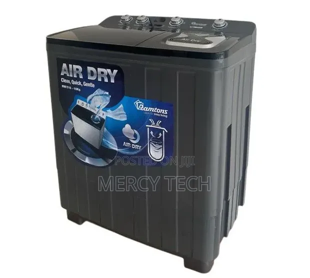 Ramtons RW215 10kg Twin Tub Washing Machine with Air Dryer - 1