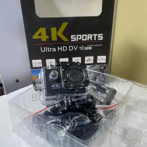 Waterproof 4K Ultra HD Action Cam ya Michezo, Lenzi ya 170°