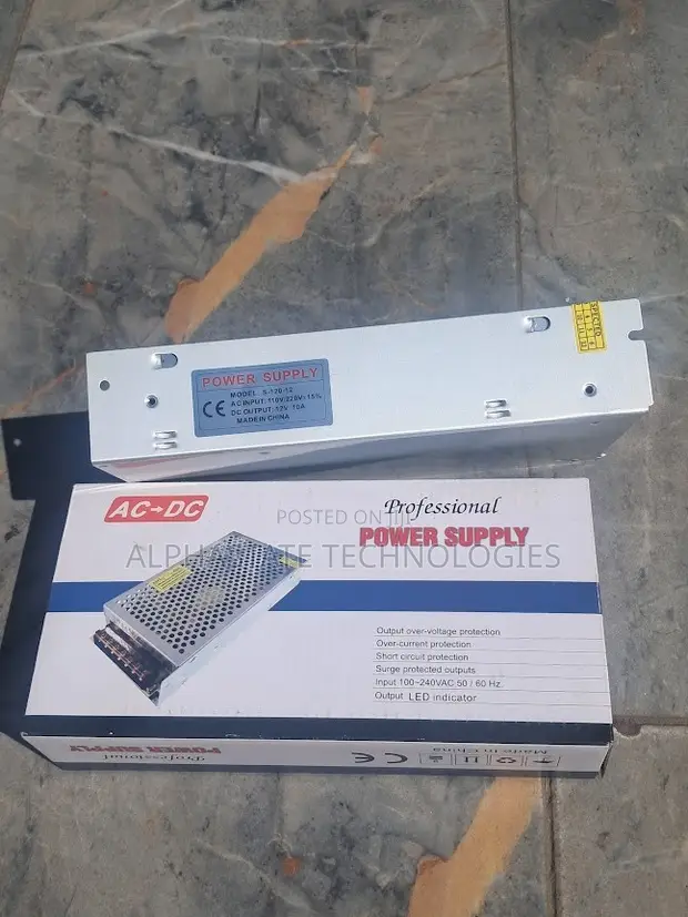 12V 10A AC/DC Switching Power Supply - 1