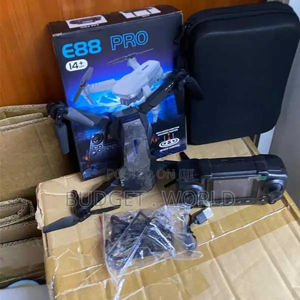 E88 Pro Drone yenye Kamera Mbili za 4K HD - 1