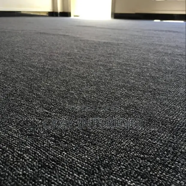 Wall-to-Wall Carpeting - Grey & Red - 1