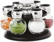 Revolving Spice Rack | Seti ya Vioo vya Viungo 6 - 3