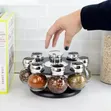 Revolving Spice Rack | Seti ya Vioo vya Viungo 6 - 4