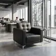 Executive Office Leather 1-Seater Sofa - 2