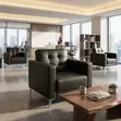 Executive Office Leather 1-Seater Sofa - 3