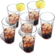 6pcs Unbreakable Clear Tumbler Cups, 300ml Stackable Highball - 2